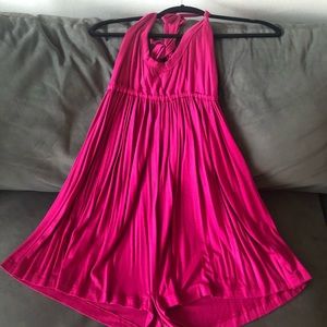 NEVER BEEN WORN! Magenta Fluxus halter romper!